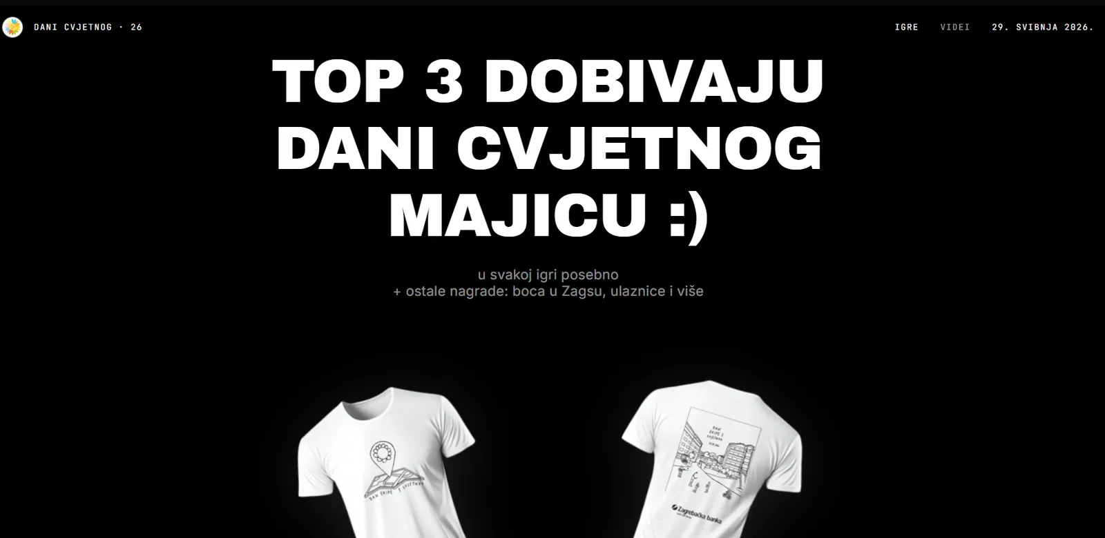 Dani Cvjetnog, snimka zaslona 3