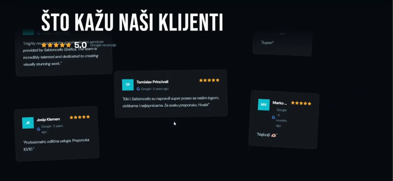 Sabioncello Grafika, snimka zaslona 3