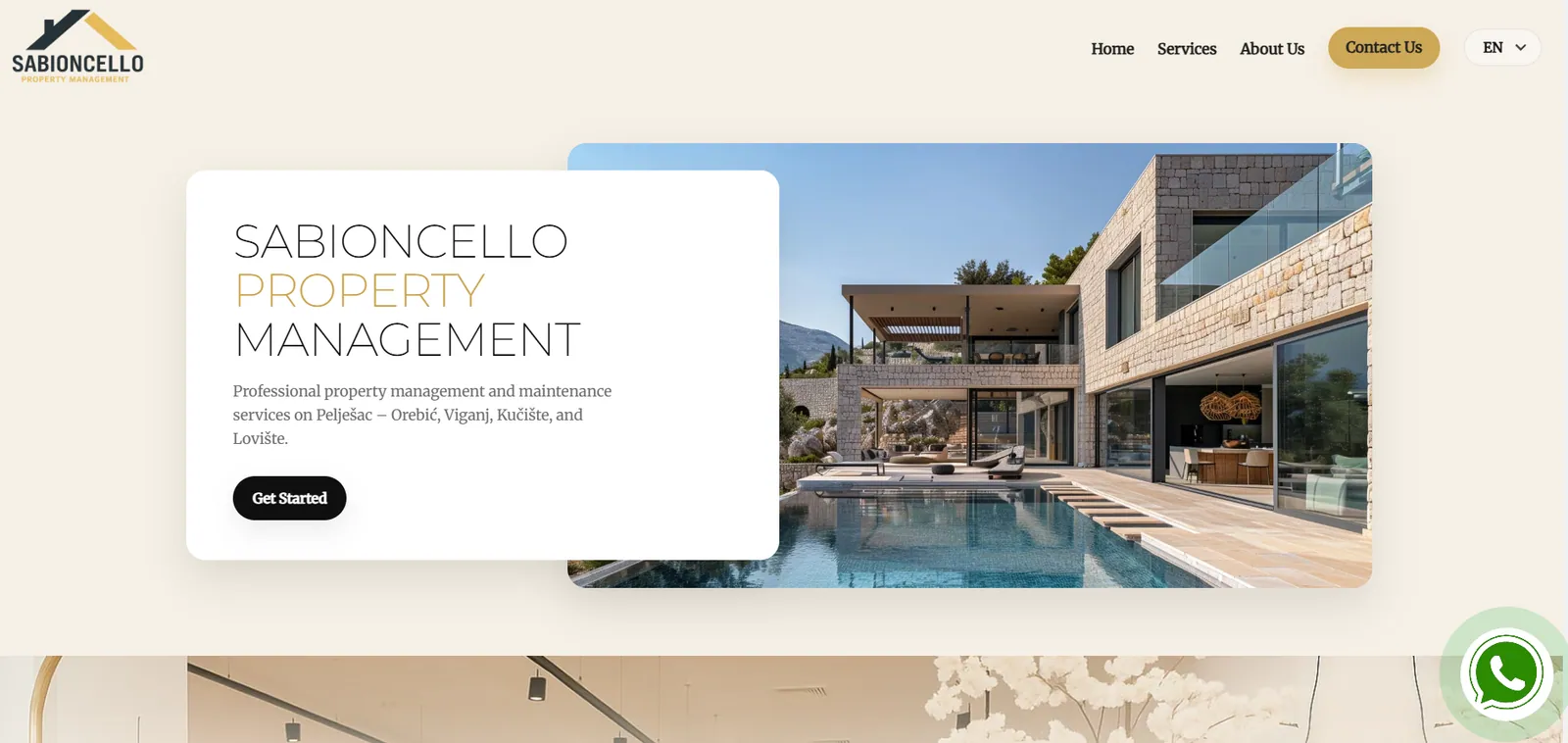 Sabioncello, Web stranica za turizam na Pelješcu